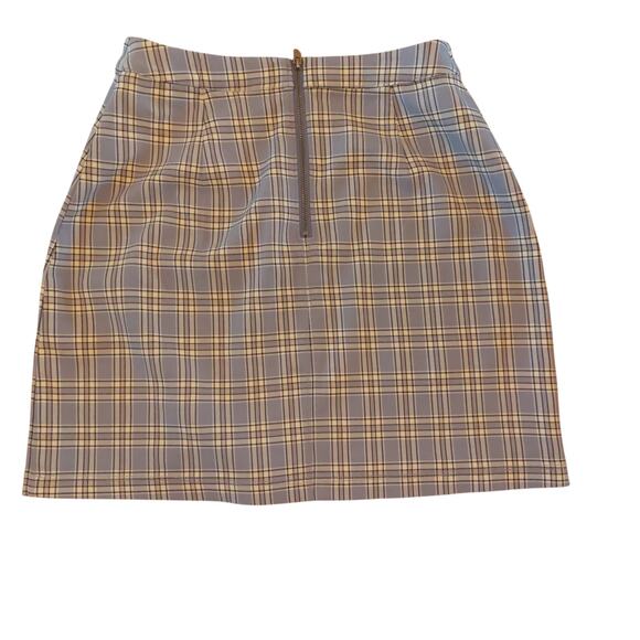 Hollister Plaid Skirt Size Small Mini Blue Black White School Girl 90's Academia - Picture 2 of 5